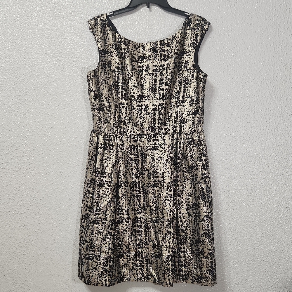 Eliza J Black and gold  A-line  Dress
